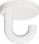 Einzelhaken H= 40 mm Ø 40 mm Polyamid 99 reinweiß Hewi 477.90.040