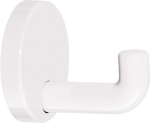 Einzelhaken Ø 40 mm Ausladung 30 mm Polyamid 99 reinweiß Hewi 801.90.010