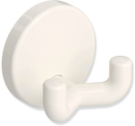 Double hook Ø 40 mm Projection 31 mm Polyamide 99 pure white Hewi 801.90.020