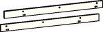 Montageplaat set Doucheglijstrip G-SR/BG zilver Dormakaba