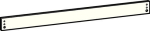 Mounting plate H=40 mm for slide rail G-N silver Dormakaba