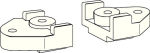Fastening element cpl. for profile doors for G 96 N20 Dormakaba