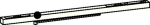 Slide rail for TS 93 white electromechanical Dormakaba G-EMR Contur Design