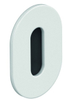 Paar sleutelrozetten, ovaal Bord dikte 1,5 mm BB zuiver wit Hewi 306PCM / PCMNR