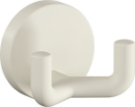 Double hook Ø 50 mm Projection 43.5 mm Polyamide 99 pure white Hewi 477.90B025