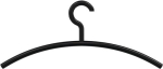 Coat hanger W=450 mm H=190 mm Plastic 90 deep black Hewi 570.3B 90
