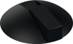 Bodentürpuffer Ø 85 mm H= 22,5 mm Kunststoff 90 tiefschwarz matt Hewi 625B