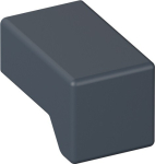 Furniture knob 25x15x10 mm plastic 92 anthracite grey Hewi 547.15