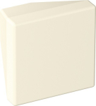 Furniture knob 30x32x13 mm plastic 99 pure white matt Hewi 547.32B1
