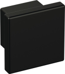 Furniture knob 30x32x22 mm plastic 90 black matt Hewi 547.32B3