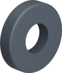 Round lever handle rosette Sign thickness 10.5 mm black Plastic Hewi 305.23PBRLN