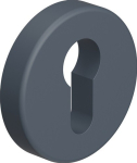 Key rosette round Shield thickness 10.5 mm BB black Hewi 306.23PBLN