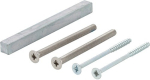 Bevestigingsset vierkant zonder + 8x90 mm Deurdikte 50-55 mm M5x65 + 4,0x60 mm Hoppe Sertos GG-WC