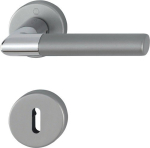 Escutcheon set round OB aluminium Hoppe Lecce 1405/42KV/42KVS