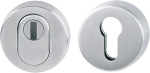 Paar ronde beschermrozetten 15 mm met cilinderafdekking Roestvrij staal Hoppe E42ZNSB/42HS / E42ZNSB-ZA/42HS