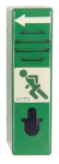 Swing door guard prepared for half cylinders, green JRC 920 000