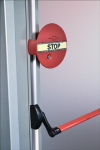Monitoring device without pre-alarm applying push rod, red JRC Dexcon