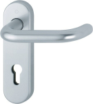 Brandbeveiligingsset PZ afgerond Deurdikte 45-65 mm aluminium D/D Hoppe Parijs FS-58 / FS-138/353KH