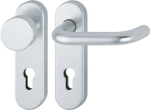 Brandbeveiligingsset PZ afgerond Deurdikte 45-65 mm aluminium D/K Hoppe Parijs FS-58 / FS-138/353KH