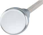 Knopfdrückerpaar drehbar Vierkantstift 8 mm, Alu Hoppe 54 / 54