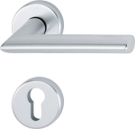 Escutcheon set left/right D/D Round PZ Aluminium F1 Hoppe Stockholm 58/E58/1140/E1140Z/42KV
