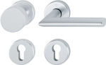 Escutcheon set left/right flat D/K Round PZ Aluminium F1 Hoppe Stockholm 58/E58/1140/E1140Z/42KV