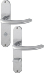 Langschildgarnitur links / rechts SK/OL 78 mm Edelstahl F69 Hoppe Marseille E58 / E1138Z/302