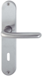 Langschildgarnitur links / rechts OB 72 mm Edelstahl F69 Hoppe Cardiff E48 / E1850Z/302