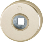 Pair of round lever handle rosettes Sign thickness 9 mm, aluminium F2 Hoppe 42KV
