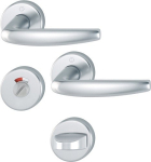 Escutcheon set left/right D/D round SK/OL Aluminium F1 Hoppe Atlanta 1530/42KV/42KVS