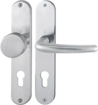 Langschildgarnitur links / rechts PZ 72 mm Edelstahl F69 Hoppe Denver E58 / E1310Z/302