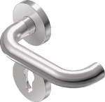 Rosettenhalbgarnitur Vierkant 8 mm, Edelstahl BKS Rondo H1.0