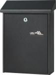 Letter box silver steel DIN B5 H= 305 mm W= 225 mm D= 75 mm Castle Guard Daily