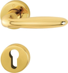 Escutcheon set left/right D/D round PZ brass F71 Hoppe Verona M151/42KV/42KVS