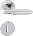 Escutcheon set left/right D/D round OB brass F49-R Hoppe Verona M151/42KV/42KVS