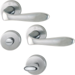 Escutcheon set left/right D/D round SK/OL brass F45-R Hoppe Genova M1535/19KV/19KVS