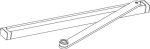 Mechanical slide rail for GEZE Ecturn white Geze ECturn