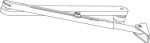 Linkage Reveal depth 90-200 mm white 9016 Geze ECturn