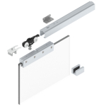 Schuifsysteem Glasdeuren ESG 8 / 10 mm max. 80 kg Complete set helm 73