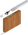 Schiebesystem für Holztüren ab 20 mm 80 kg 2500 mm, 1110 -1300 mm Wandmontage EV1 eloxiert, Helm 73