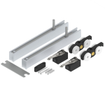 Schuifsysteem Houten deuren van 35 mm complete set Helm 140 ME-A