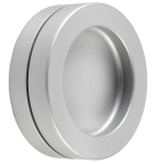 Muschelgriff Einlass-Ø 50 mm, Aluminium Edelstahl Effekt eloxiert, KWS 5253