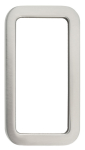 Shell handle LxW 120x65 mm, silver-coloured lacquered Aluminium , KWS 5281