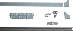 Running rail set Rail size 45x8mm, 75 or 90mm rollers Galvanised steel, Betz 80786
