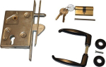 Schiebetürschloss-Set PZW 25/60/72/8 mm, Stulplänge 210 mm verzinkt käntig, Betz PZW