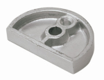 Underlay for Art. 3000 258 199 Ø 58 mm Height 5 mm Light metal silver anodised, KWS