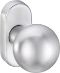 Profile door knob Square M12 mm, fixed Stainless steel EST, EDI K5/2033