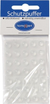 Beschermende buffer 10 mm, zelfklevend Kunststof transparante lens, helder