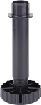 Sockelverstellfuß 61851, 100 mm, Verstellbereich 89-125 mm Kunststoff schwarz, Hettich Korrekt