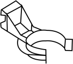 Plinth trim holder with clip from 70 mm, for screwing on Black plastic, Hettich